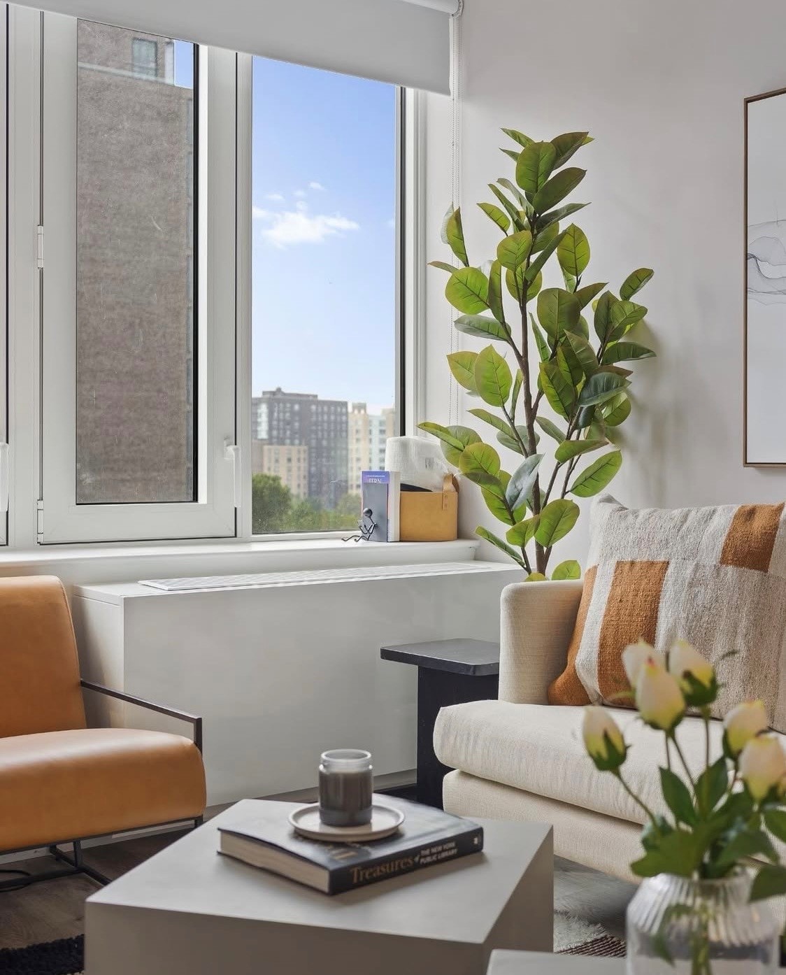 Luxury residential living room interior